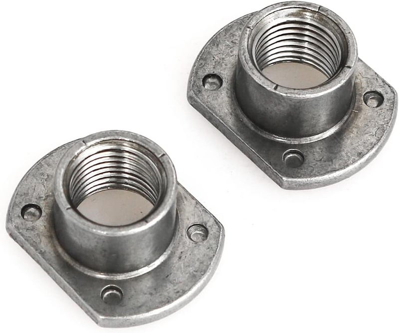 heyous 10pcs Weld Nuts, M12 Tab Base UNC Carbon Steel Machine Screw 4 Projection Silver - Image 1